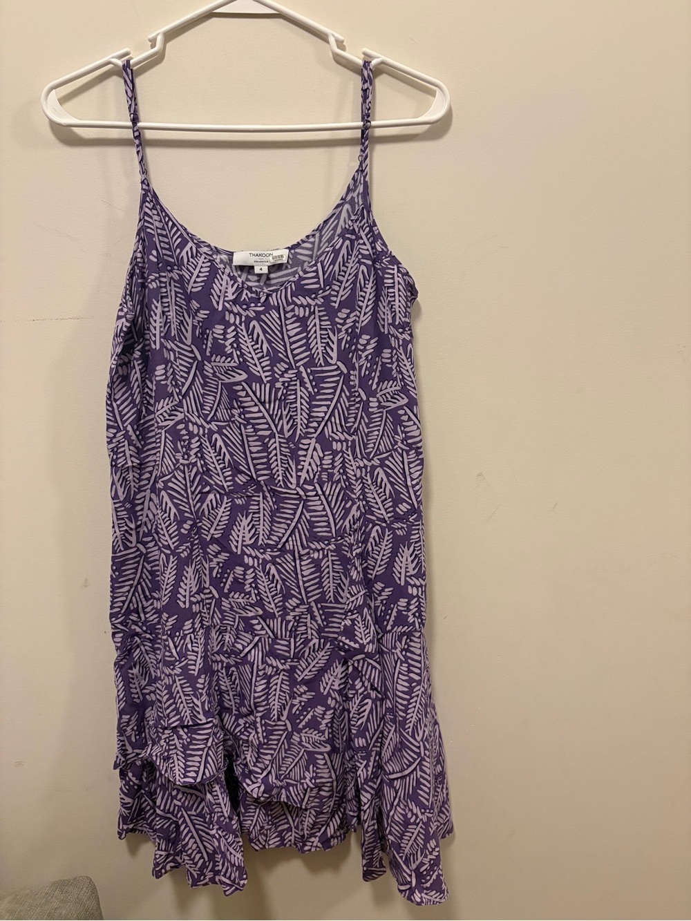 Thakoon Purple Printed Spaghetti-Strap Kids Dress